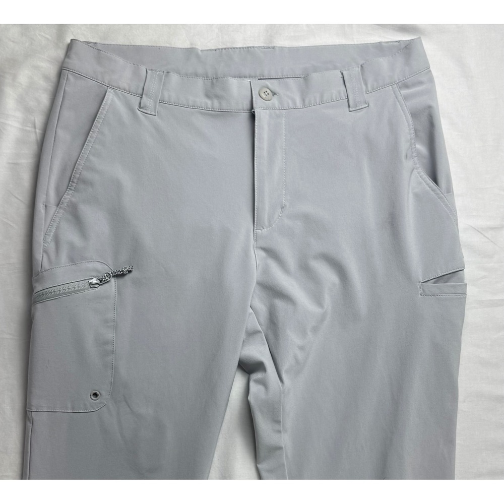 Columbia PFG Men's Gray Water Repellent Outdoor Cargo Pants Size 34x32 fishing - Picture 4 of 16
